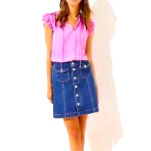 Loft denim skirt size 6